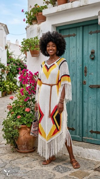 Яркий образ у деревянной двери с цветком. Изображение из нейронной сети Nano-Banana