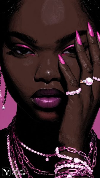 Розовый шик: гламурная красота в стиле K-Pop с акцентом на детали. Генерация из нейронной сети Midjourney