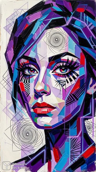 Геометрическая абстракция: взгляд в мир цвета и линий Пикассо. Нейронная сеть Нано Банана