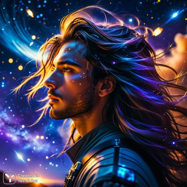 Космический портрет: меланхолия и красота в цифровой эпохе. Генерация из нейросети Stable Diffusion