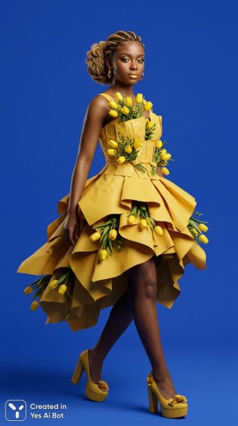 Солнечная нежность: киношный образ для выпускного вечера в кобальте. Нейросеть Nano Banana