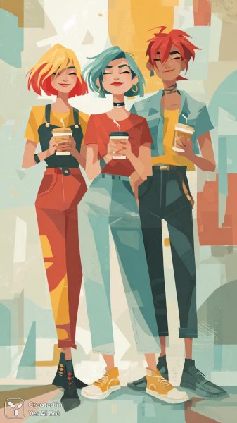 Яркие образы и стиль: тренд в городской моде. Генерация из нейронной сети Midjourney