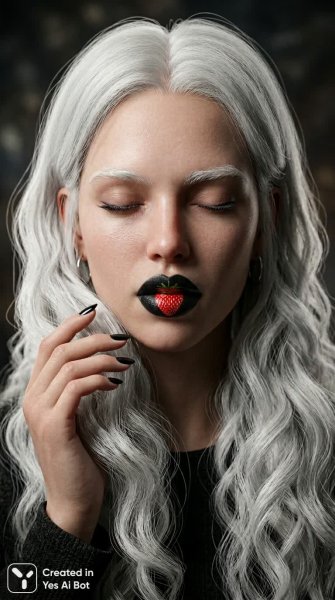 Загадочный образ с яркими акцентами и таинственной красотой. Нейросеть Nano-Banana