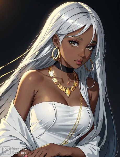 Эффектная красота с темной кожей и длинными волосами. Генерация из нейронной сети Stable Diffusion