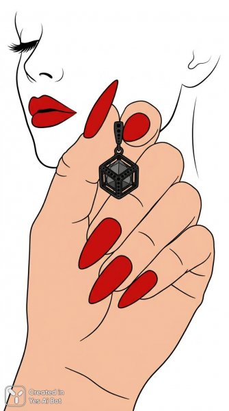 Элегантность минимализма: акцент на губах и безупречном маникюре. Изображение из нейросети Nano-Banana