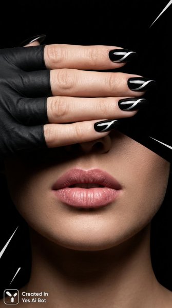 Стиль минимализма: женский образ и акцент на губах. Изображение из нейронной сети Нано Банана