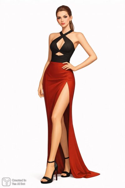 Элегантность и уверенность: стильная иллюстрация в студийном свете. Изображение из нейросети Sora Images