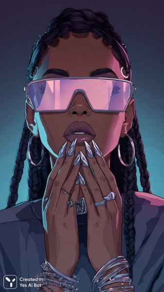 Яркая футуристическая красотка в темной обстановке с мягким свечением и высокой детализацией. Картинка из нейронной сети Midjourney