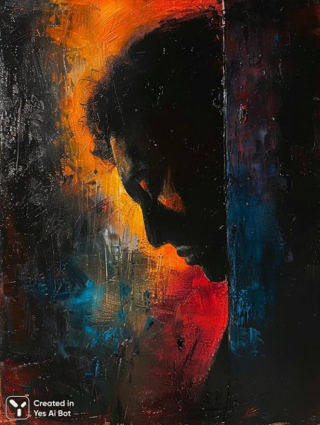 Загадочная игра теней и света на холсте. Нейронная сеть Миджорни