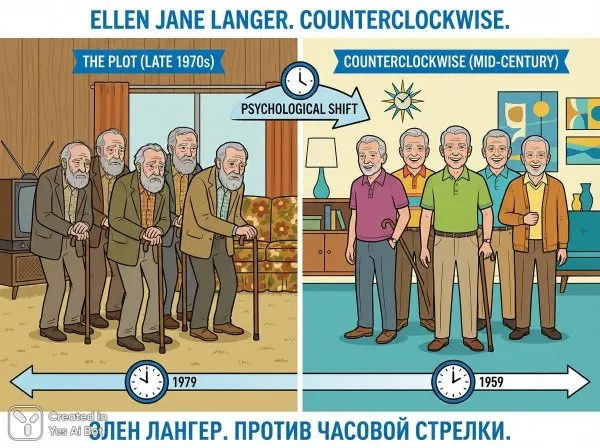 Преображение с возрастом: взгляд против течения времени. Изображение из нейронной сети NanoBanana