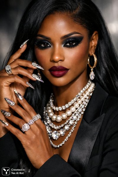 Роскошный образ: блеск и глубина в деталях модной фотографии. Нейросеть Sora images Ai