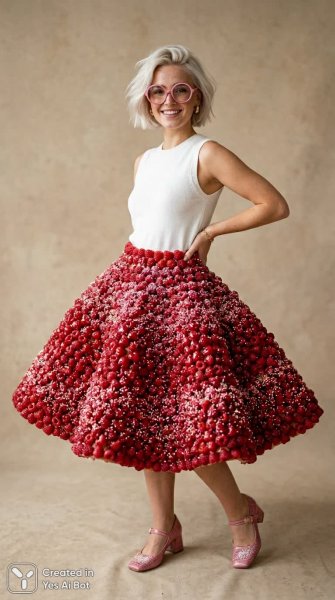 Подробнее о "Девушка с платиновой короткой стрижкой и розовыми очками: сладкий шедевр моды. Картинка из нейронной сети Nano Banana"