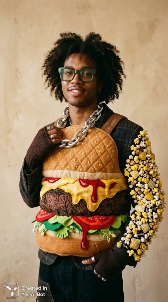 Модный концепт: бунтарский стиль с изюминкой и яркими деталями. Нейросеть NanoBanana