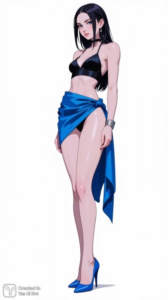 Изысканная красота в минималистичном студийном портрете современной девушки. Картинка из нейросети Flux.1