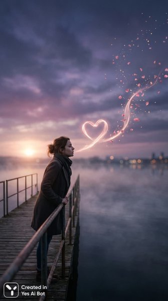 Последний вздох любви: уходящая красота и светлое прощание с прошлым. Изображение из нейросети Нано Банана