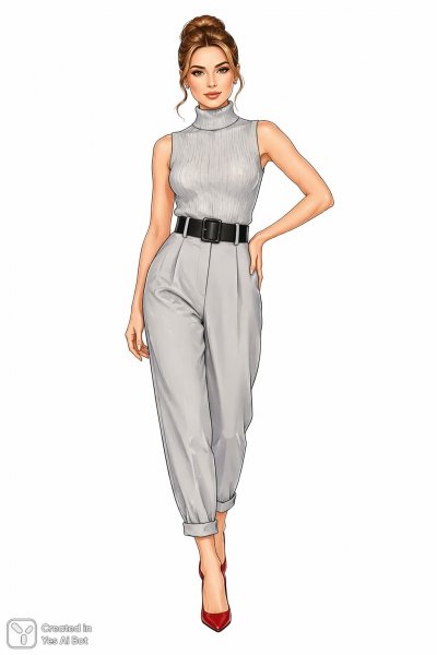 Элегантный образ: минимализм и уверенность в деталях. Картинка из нейросети Sora images Ai