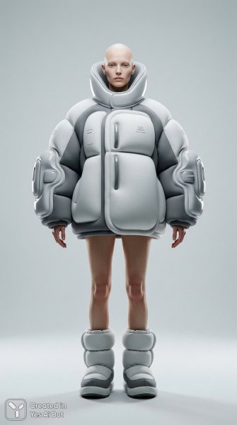 Мода как абсурд: бытовая техника в образе высокой моды и сюрреализма. Картинка из нейронной сети NanoBanana