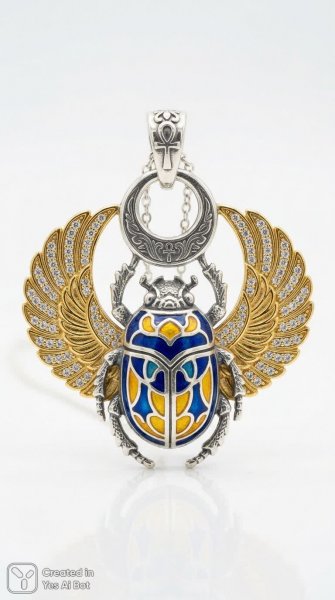 Египетский скарабей: очарование и роскошь в каждом детале. Нейронная сеть Нано Банана