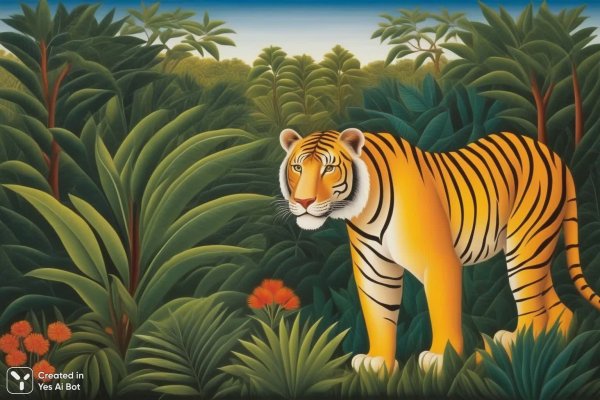 Экзотическая саванна и взгляд хищников. Генерация из нейросети Stable Diffusion