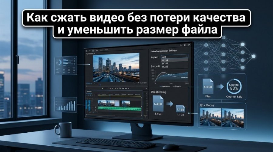 Как сжать видео без потери качества и уменьшить размер файла