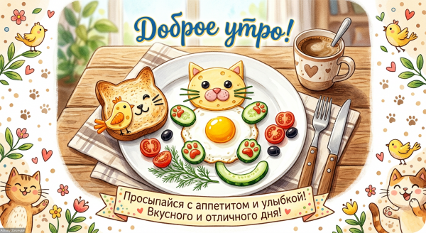 Доброе утро! ☀️ Пусть день будет прекрасным! 💫