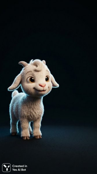 Милый козлёнок: сказка в стиле Pixar с невероятной детализацией и мягким освещением. Нейросеть Нано Банана