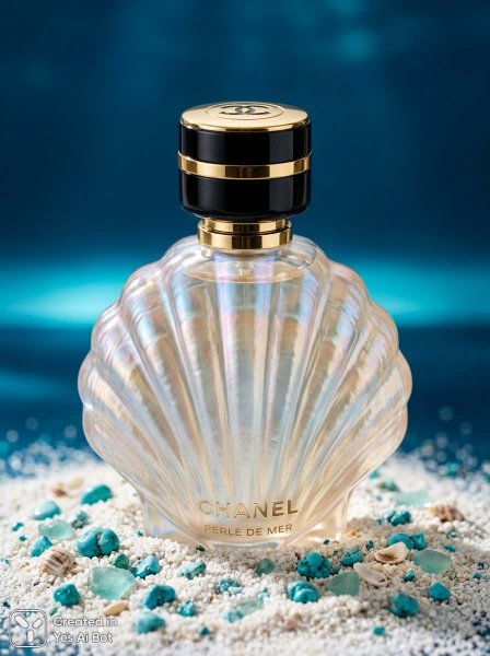Изысканный аромат: перламутровая раковина в стиле Chanel. Нейронная сеть NanoBanana