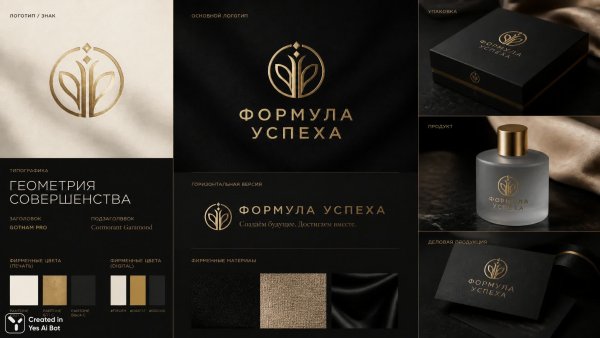 Элегантный брендинг: премиальный стиль и фотореалистичная подача. Генерация из нейронной сети Sora Images