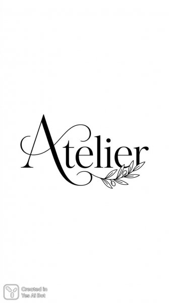 Элегантный логотип Atelier: минимализм и роскошь в деталях. Картинка из нейросети Nano-Banana