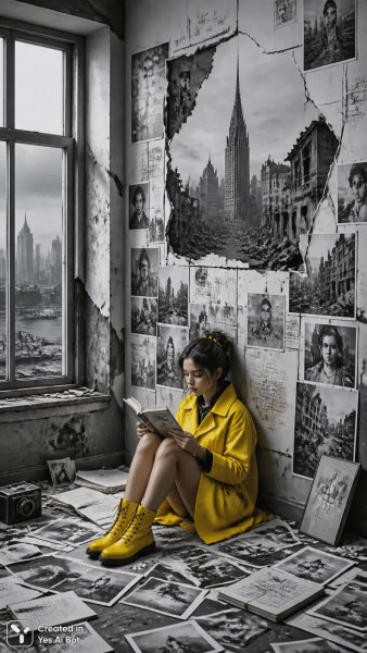 Одиночество в желтом: фотоистория разрушенного мира и надежды. Нейронная сеть Sora