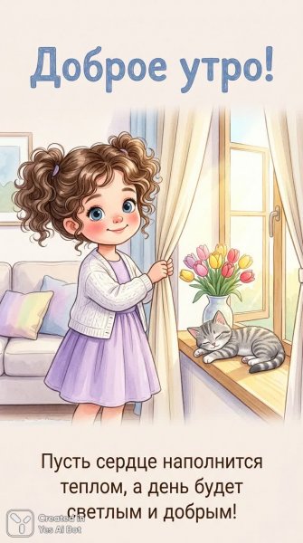 Утро в уютной спальне: нежность и тепло. Изображение из нейронной сети Нано Банана