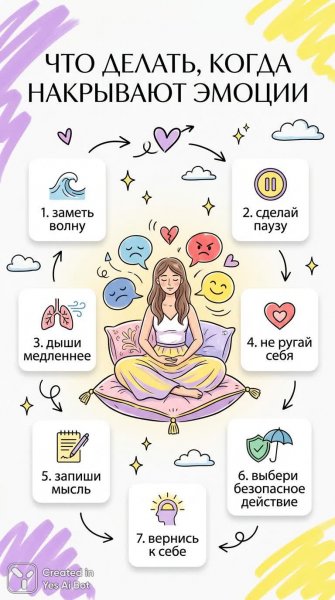 Как справляться с эмоциями и строить полезные привычки без стресса. Изображение из нейронной сети Nano Banana