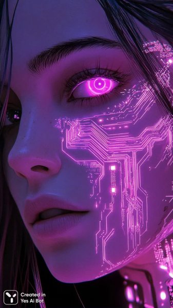 Футуристический портрет: синтез технологий и ботанической элегантности. Нейронная сеть Midjourney