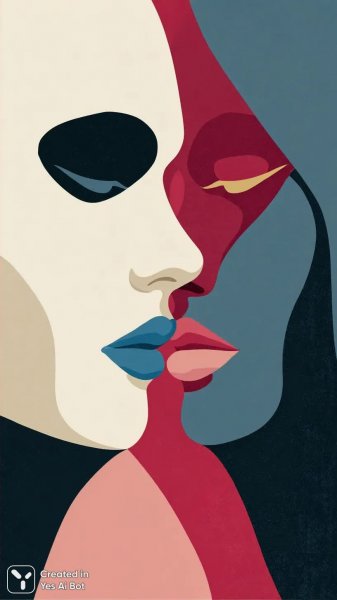 Сюрреалистичный портрет: Две женские души в едином взгляде. Нейронная сеть Midjourney