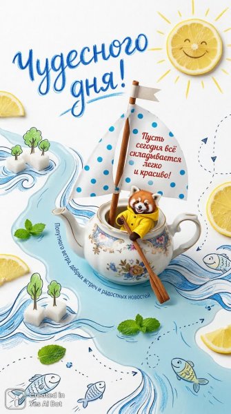 Чайный флот панды: волшебное путешествие в мире сладостей и тепла. Изображение из нейронной сети Nano Banana