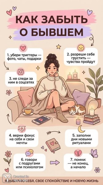 Как отпустить прошлое: советы для эмоционального исцеления и новой жизни. Нейронная сеть Nano-Banana