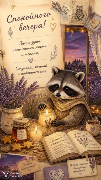 Уютный вечер: теплая атмосфера и волшебные мгновения. Нейросеть Sora images Ai