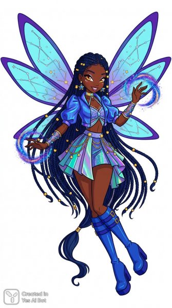 Волшебная фея в стиле Winx: Сияющий образ и яркая фантазия. Картинка из нейронной сети Нано Банана