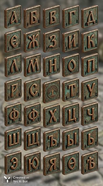 Руны и символы: Изометрический дизайн для высокого качества. Генерация из нейронной сети Nano-Banana