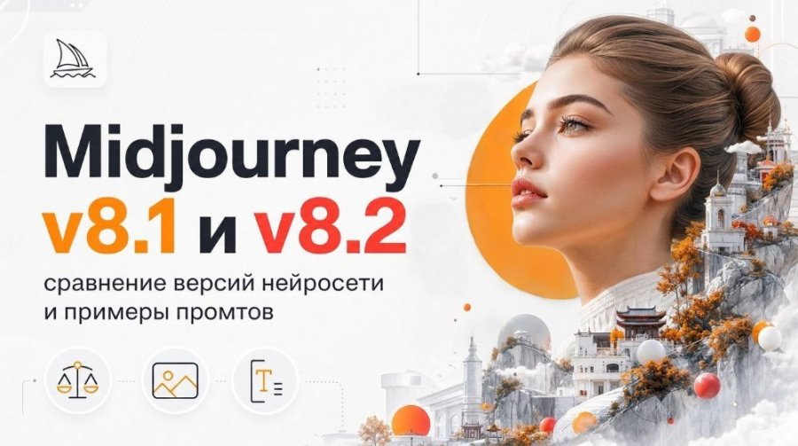 Midjourney v8.1 и v8.2: сравнение версий нейросети и примеры промтов