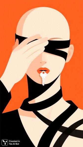 Загадочный портрет: Ключ к тайне и отражение души. Нейросеть Qwen Images