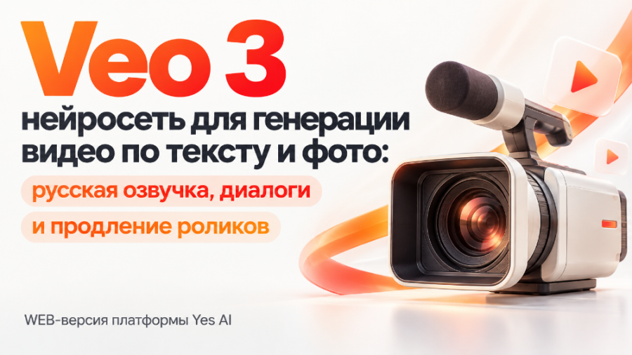 Veo 3 — нейросеть для генерации видео по тексту и фото: русская озвучка, диалоги и продление роликов