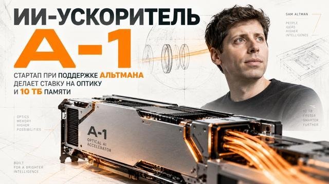 ИИ-ускоритель A-1: стартап при поддержке Альтмана делает ставку на оптику и 10 ТБ памяти