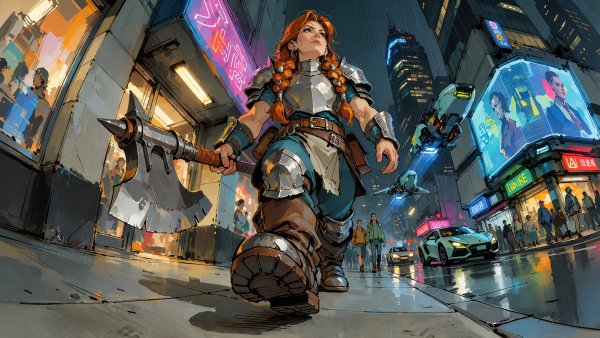 Dwarf in Night City